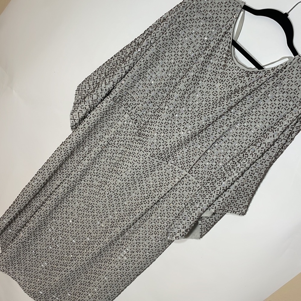 ASOS RED CARPET 16 Sequin Grid Kimono Midi Dress - Picture 8 of 13